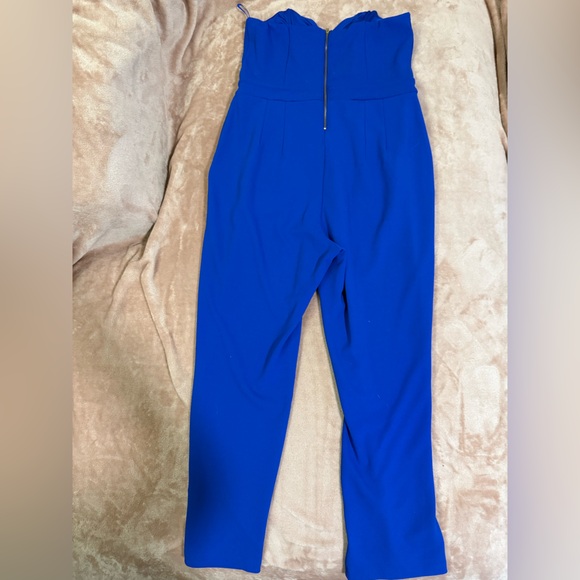 Express Vibrant Blue Jumpsuit - Picture 3 of 5